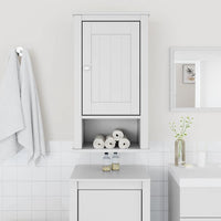 vidaXL Móvel de parede p/ WC BERG 40x27x71,5 cm pinho maciço branco
