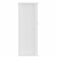 vidaXL Móvel de parede p/ WC BERG 40x27x71,5 cm pinho maciço branco