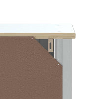 vidaXL Móvel de parede p/ WC BERG 40x27x71,5 cm pinho maciço branco