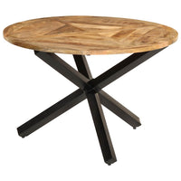 vidaXL Mesa de jantar redonda 150x76 cm madeira de mangueira maciça