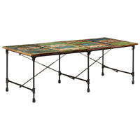 vidaXL Mesa de jantar madeira de mangueira maciça 240 cm