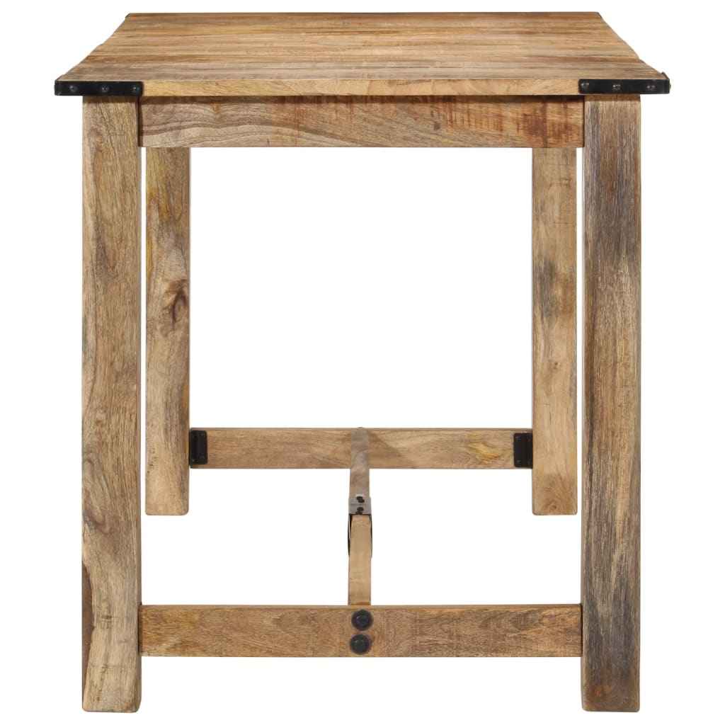 vidaXL Mesa de jantar 140x70x75 cm madeira de mangueira maciça