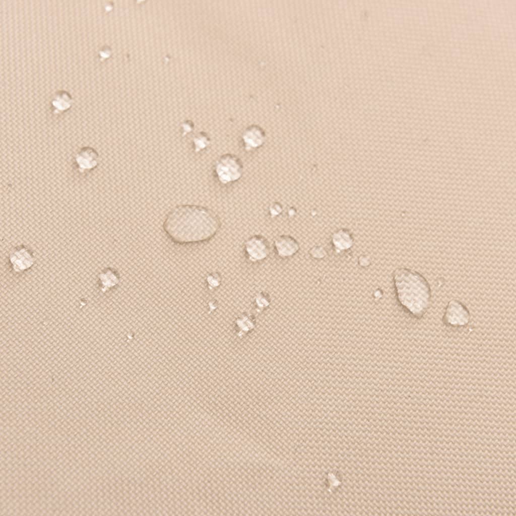 vidaXL Capa para sofá de 3 lugares 204x86x48/73 cm 600D oxford bege