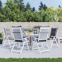 vidaXL Almofadões para cadeiras altas de jardim 6 pcs tecido antracite