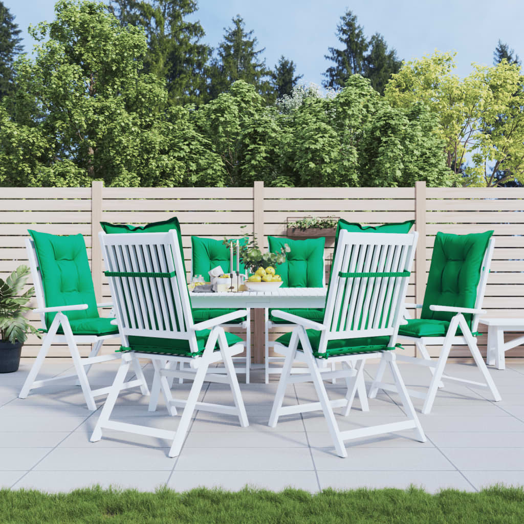 vidaXL Almofadões para cadeiras altas de jardim 6 pcs tecido antracite
