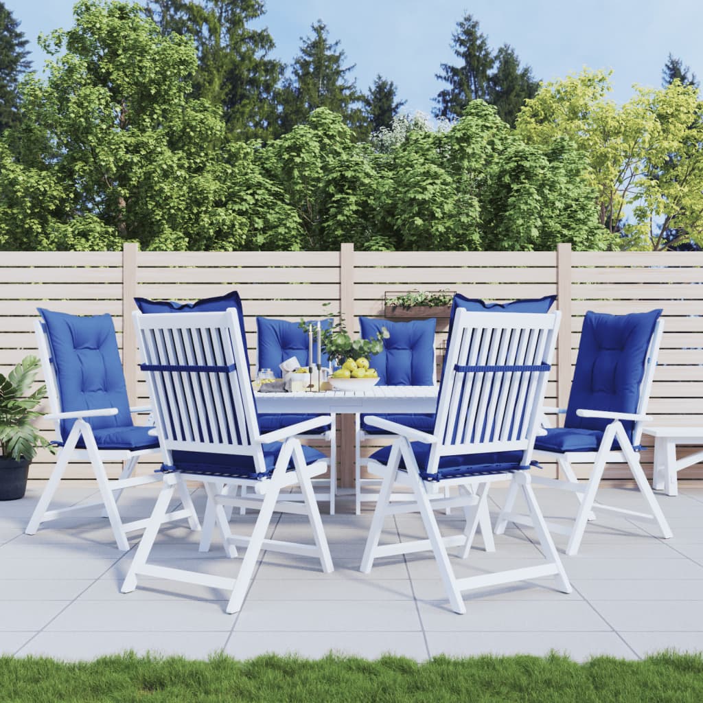 vidaXL Almofadões para cadeiras altas de jardim 6 pcs tecido antracite