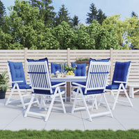vidaXL Almofadões para cadeiras altas de jardim 6 pcs tecido antracite