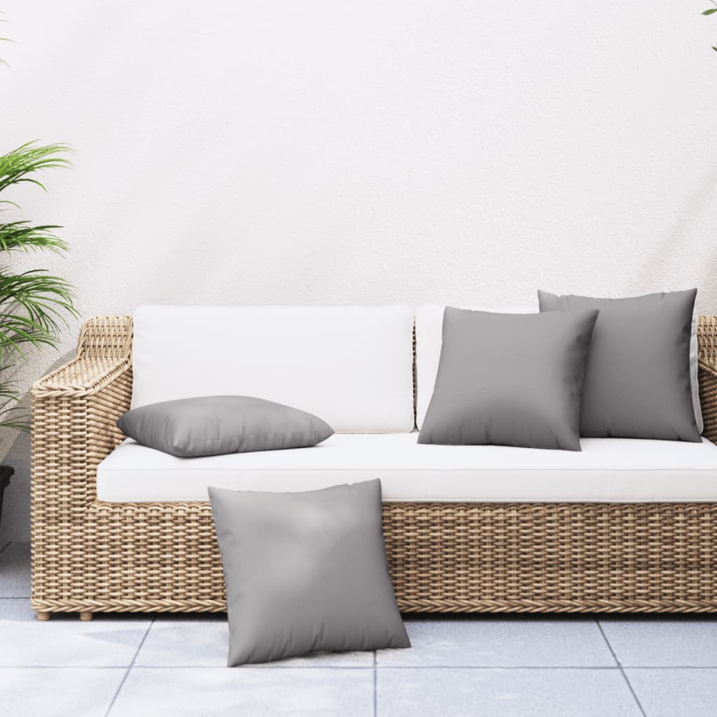 vidaXL Almofadas de sofá 4 pcs 40x40 cm tecido antracite