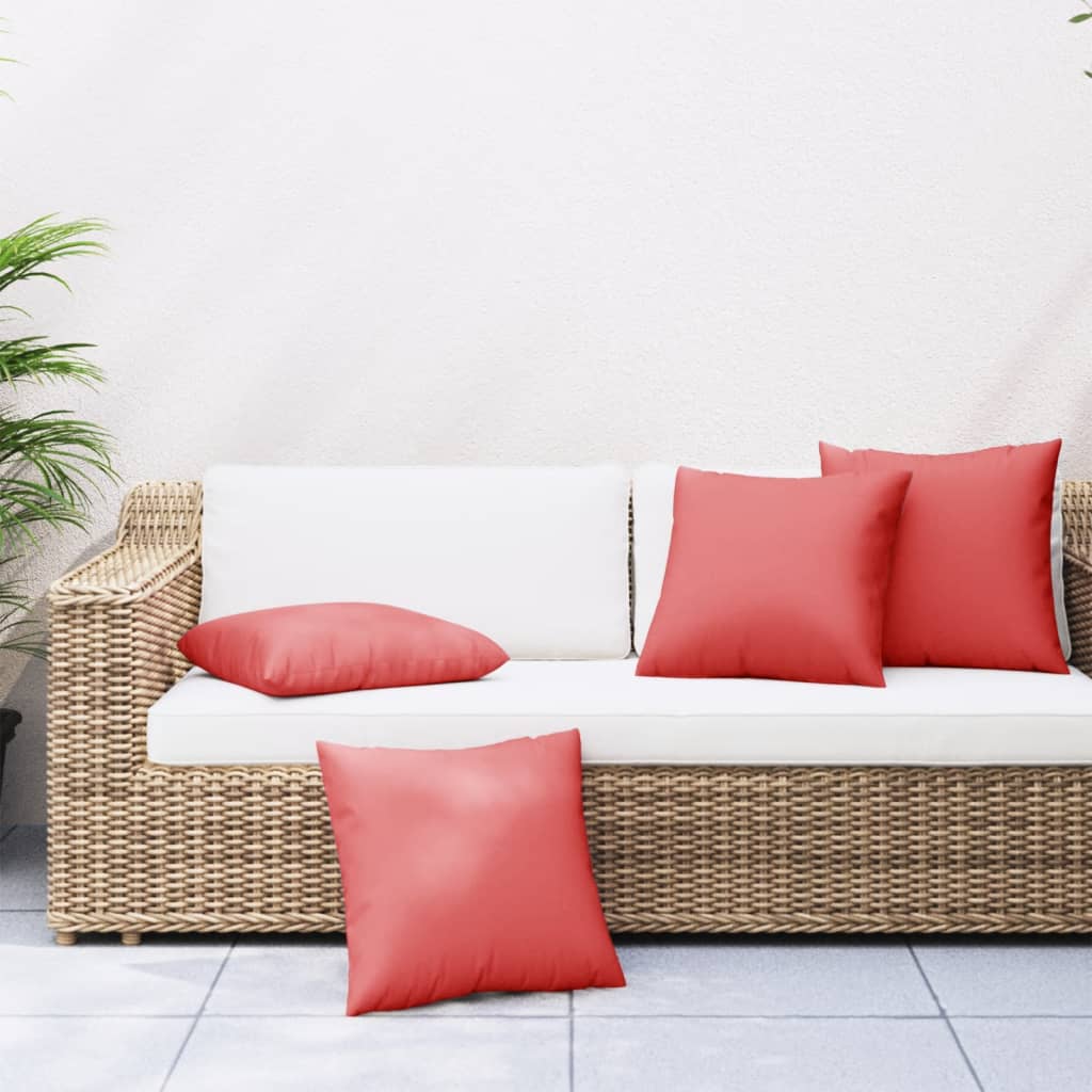 vidaXL Almofadas de sofá 4 pcs 40x40 cm tecido antracite
