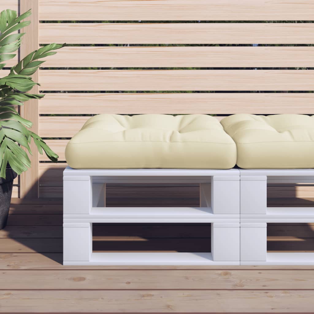 vidaXL Almofadão sofá de paletes 50x50x12 cm tecido antracite