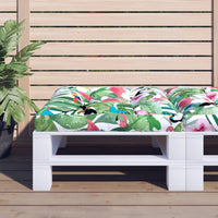 vidaXL Almofadão sofá de paletes 50x50x12 cm tecido antracite