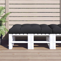 vidaXL Almofadão sofá de paletes 50x50x12 cm tecido antracite