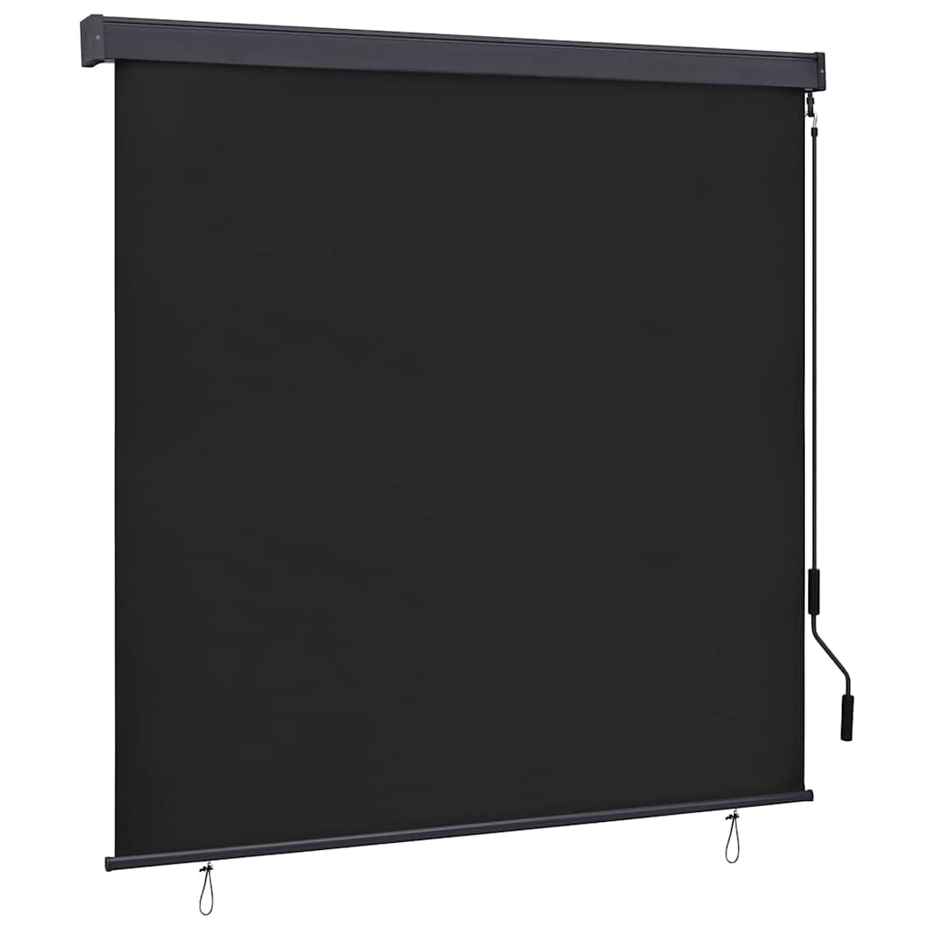 vidaXL Estore de rolo para exterior 60x250 cm azul e branco
