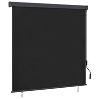 vidaXL Estore de rolo para exterior 60x250 cm azul e branco