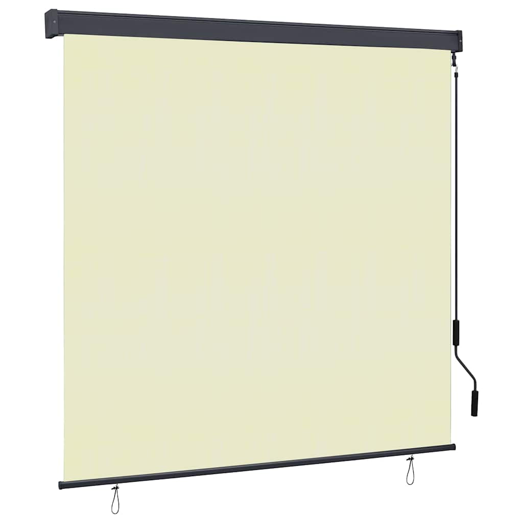 vidaXL Estore de rolo para exterior 60x250 cm azul e branco