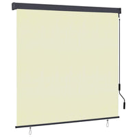 vidaXL Estore de rolo para exterior 60x250 cm azul e branco