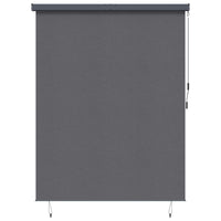 vidaXL Estore de rolo para exterior 60x250 cm azul e branco