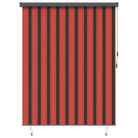 vidaXL Estore de rolo para exterior 60x250 cm azul e branco