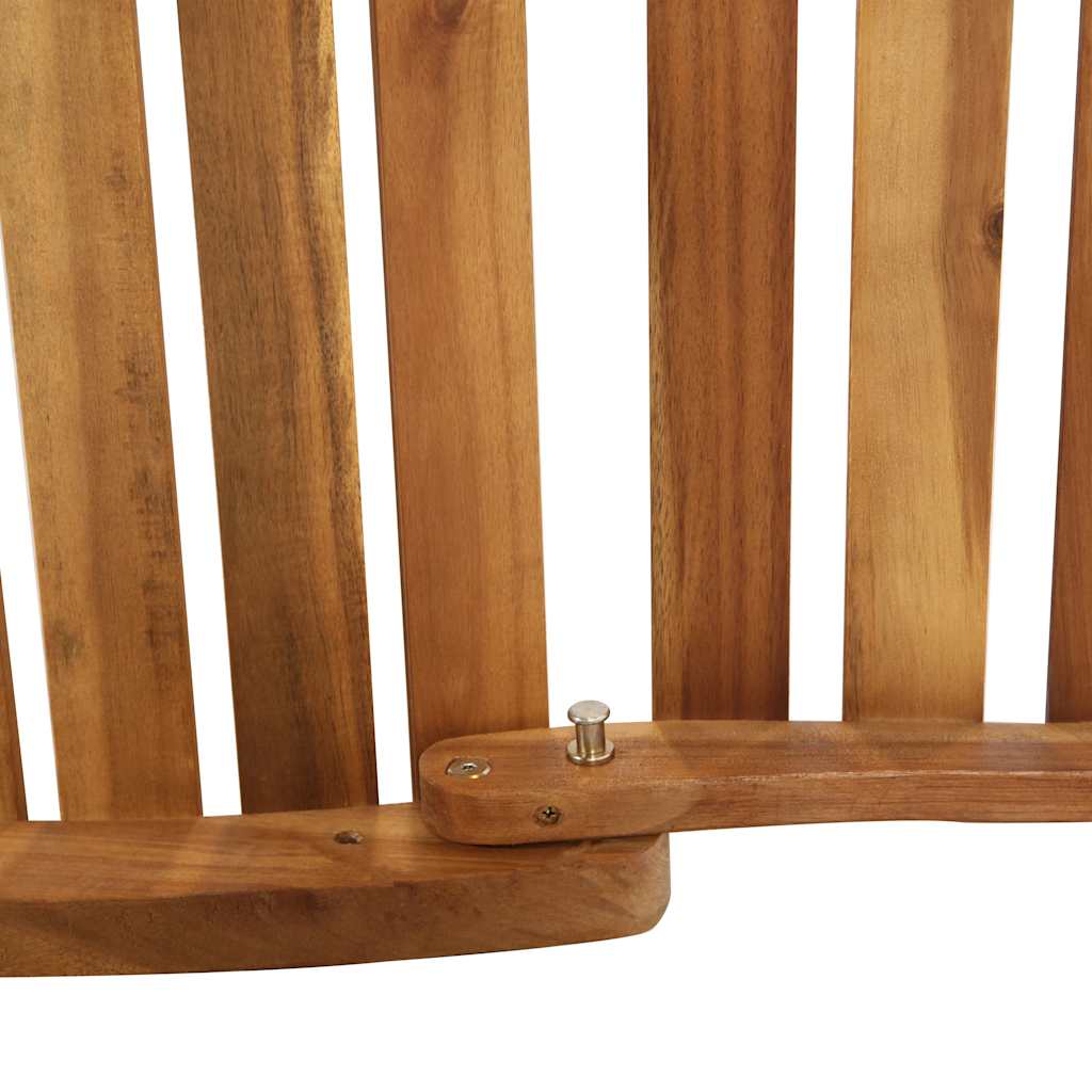 vidaXL Espreguiçadeira c/ almofadões cinzentos-escuros acácia maciça