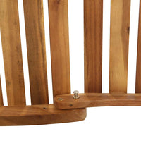 vidaXL Espreguiçadeira c/ almofadões cinzentos-escuros acácia maciça