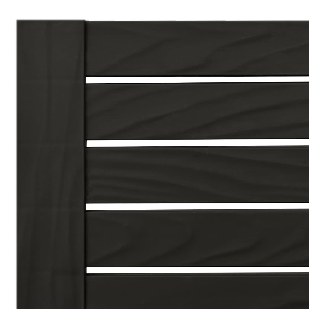 vidaXL Espreguiçadeira dupla 155x138x83 cm polipropileno preto