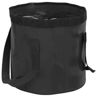 vidaXL Baldes dobráveis 2 pcs 30 L PVC preto