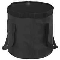 vidaXL Baldes dobráveis 2 pcs 30 L PVC preto