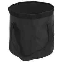vidaXL Baldes dobráveis 2 pcs 30 L PVC preto