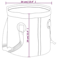 vidaXL Baldes dobráveis 2 pcs 30 L PVC preto