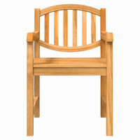 vidaXL Cadeiras de jardim 2 pcs 58x59x88 cm madeira de teca maciça