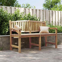 vidaXL Banco de jardim 149,5x60x90 cm madeira de teca maciça