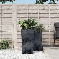 vidaXL Vaso c/ interior removível 21/49 L + aspeto cimento antracite