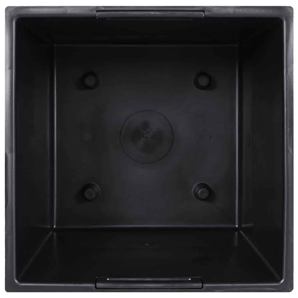 vidaXL Vaso c/ interior removível 21/49 L + aspeto cimento antracite