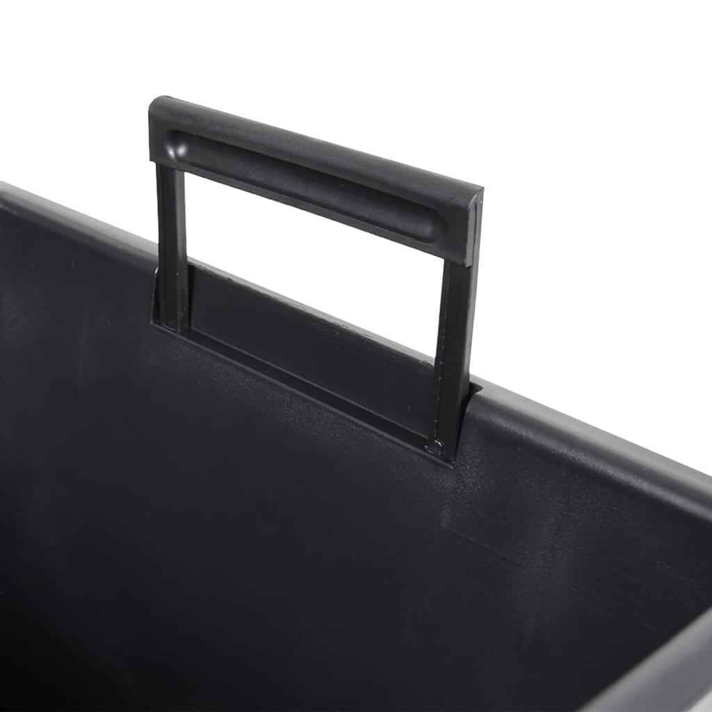 vidaXL Vaso c/ interior removível 21/49 L + aspeto cimento antracite