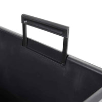 vidaXL Vaso c/ interior removível 21/49 L + aspeto cimento antracite