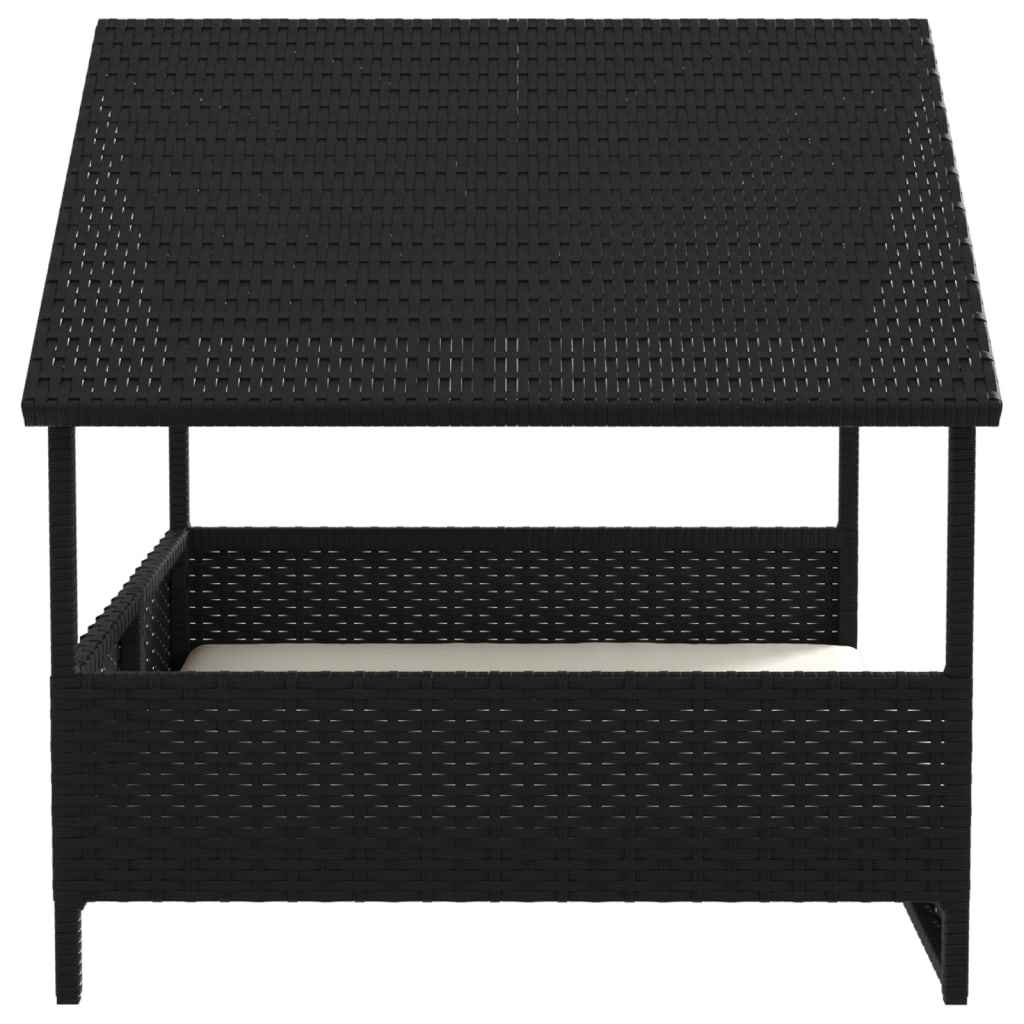 vidaXL Casota com almofadão vime PE