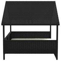 vidaXL Casota com almofadão vime PE