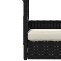 vidaXL Casota com almofadão vime PE