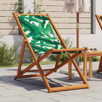 vidaXL Cadeira de praia dobrável madeira eucalipto maciça/tecido creme