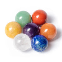 Conjunto de esferas de pedras semi-preciosas - 7 chakras
