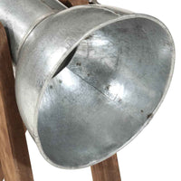 vidaXL Candeeiro de secretária 25 W 30x17x40 cm E27 prateado vintage