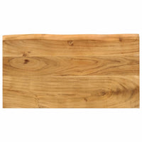 vidaXL Mesas de encastrar c/ borda viva 3 pcs madeira de acácia maciça