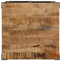 vidaXL Mesa de centro c/ gavetas 50x50x40 cm madeira mangueira maciça