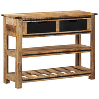 vidaXL Mesa consola 100x35x75 cm madeira de mangueira maciça