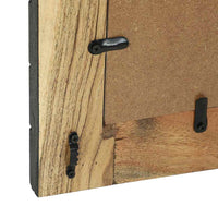 vidaXL Espelho de Parede Retangular Preto e Marrom 50 x 2 x 50 cm