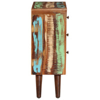 vidaXL Aparador 55x30x80 cm madeira recuperada maciça