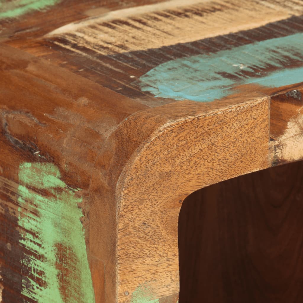 vidaXL Aparador 55x30x80 cm madeira recuperada maciça