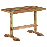 vidaXL Mesa de jantar 110x55x78 cm madeira recuperada maciça