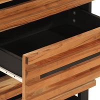 vidaXL Mesa de cabeceira 50x34x62 cm madeira de acácia maciça