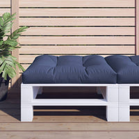 vidaXL Almofadão sofá de paletes 50x50x12 cm tecido antracite